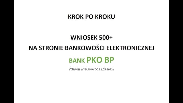 Jak złożyć 500 plus przez bank - proste kroki, które musisz znać